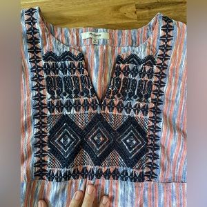 Madewell midi embroidered summer dress, M